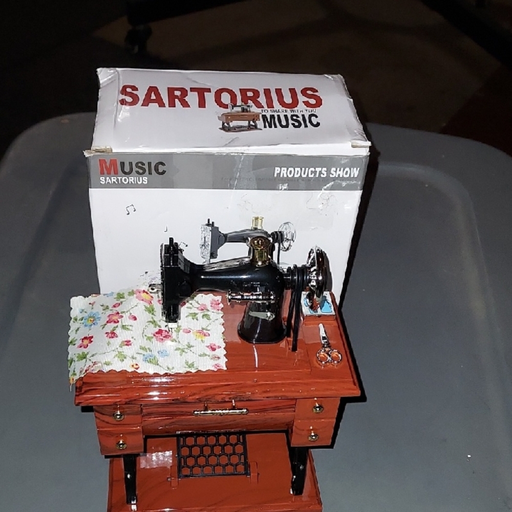 Sartorius Music Sewing Machine Music Box